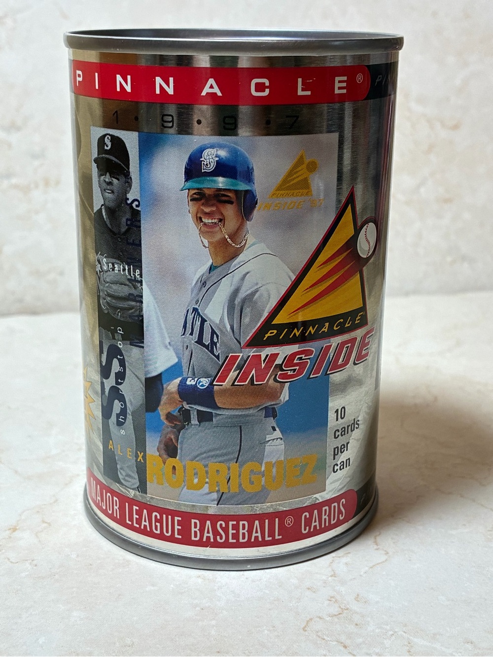 Pinnacle Inside 1997 Major League Baseball Card Can - Alex Rodriguez